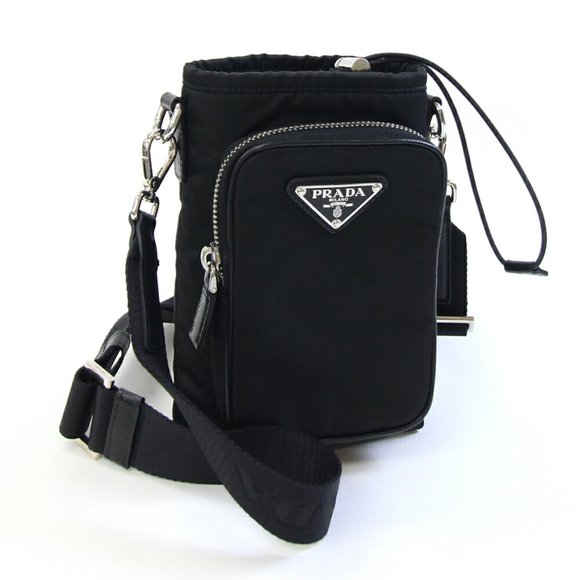 PRADA Black Leather Shoulder Bag - Picture 1 of 10